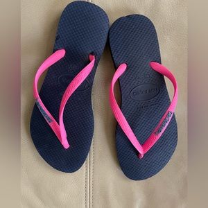 Havaianas pink PVC strap size 6.5